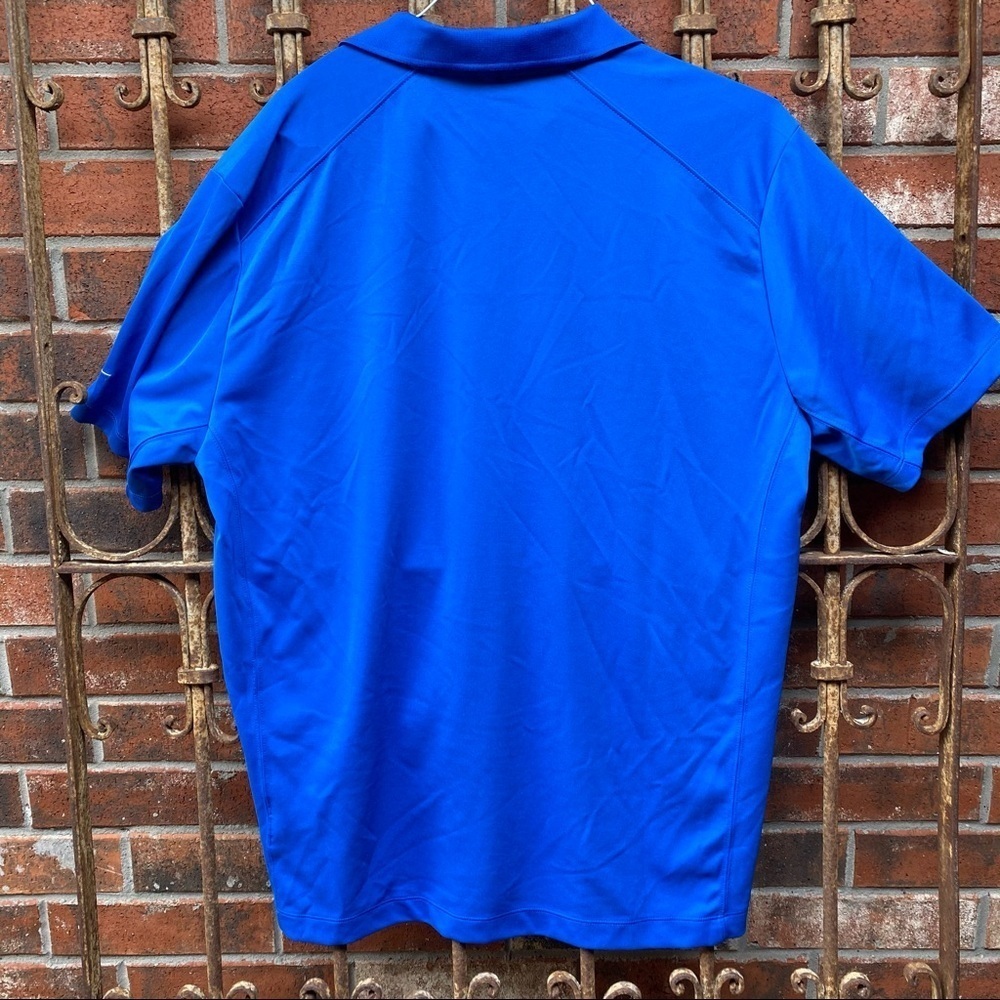 Nike Golf Blue Dry Fit Polo Shirt - Picture 3 of 7